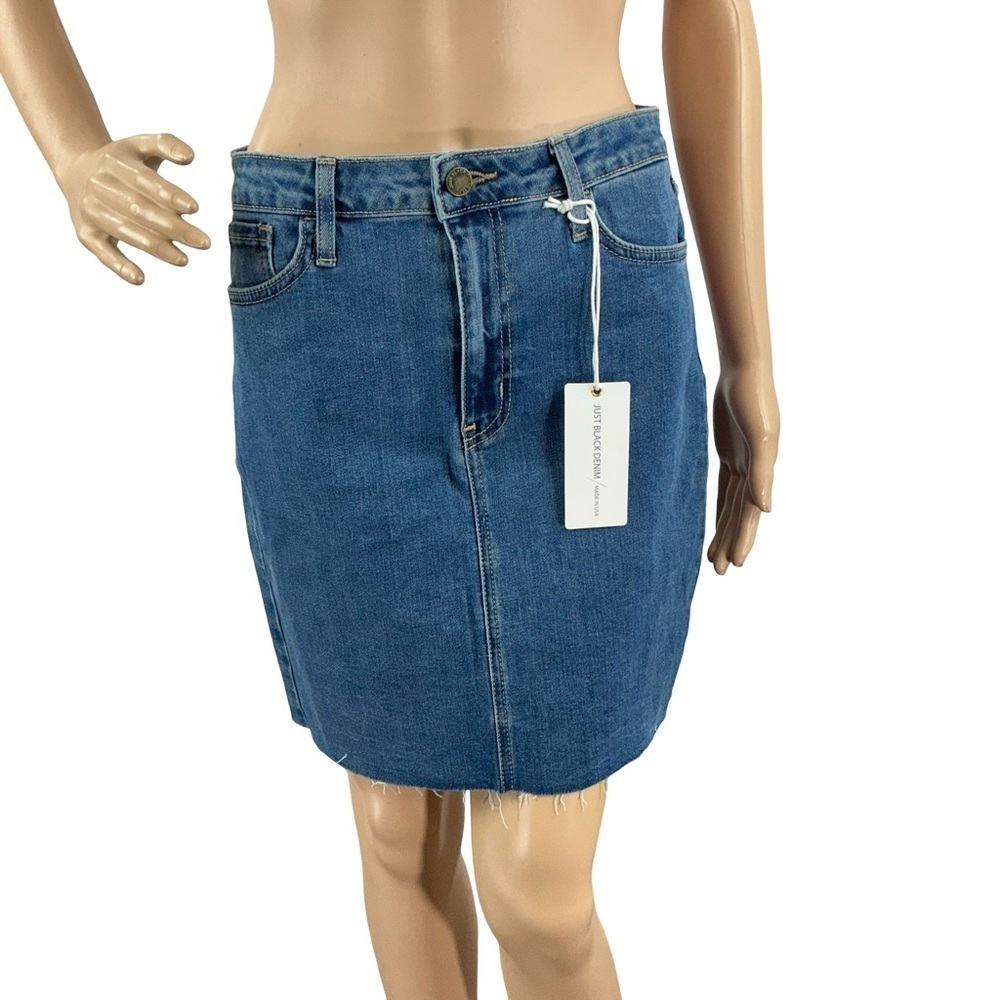 Just Black Denim Pencil Skirt Medium Wash Size M
